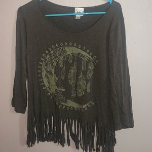 Day trip 3/4 sleeve shirt